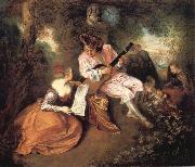 Jean-Antoine Watteau The scale of love oil on canvas